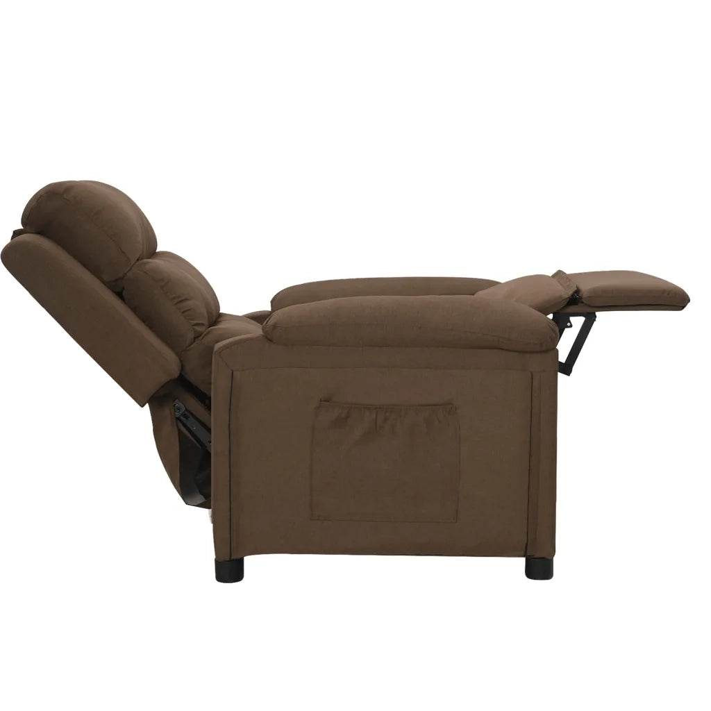 Poltrona Reclinabile Marrone in Tessuto cod mxl 32728