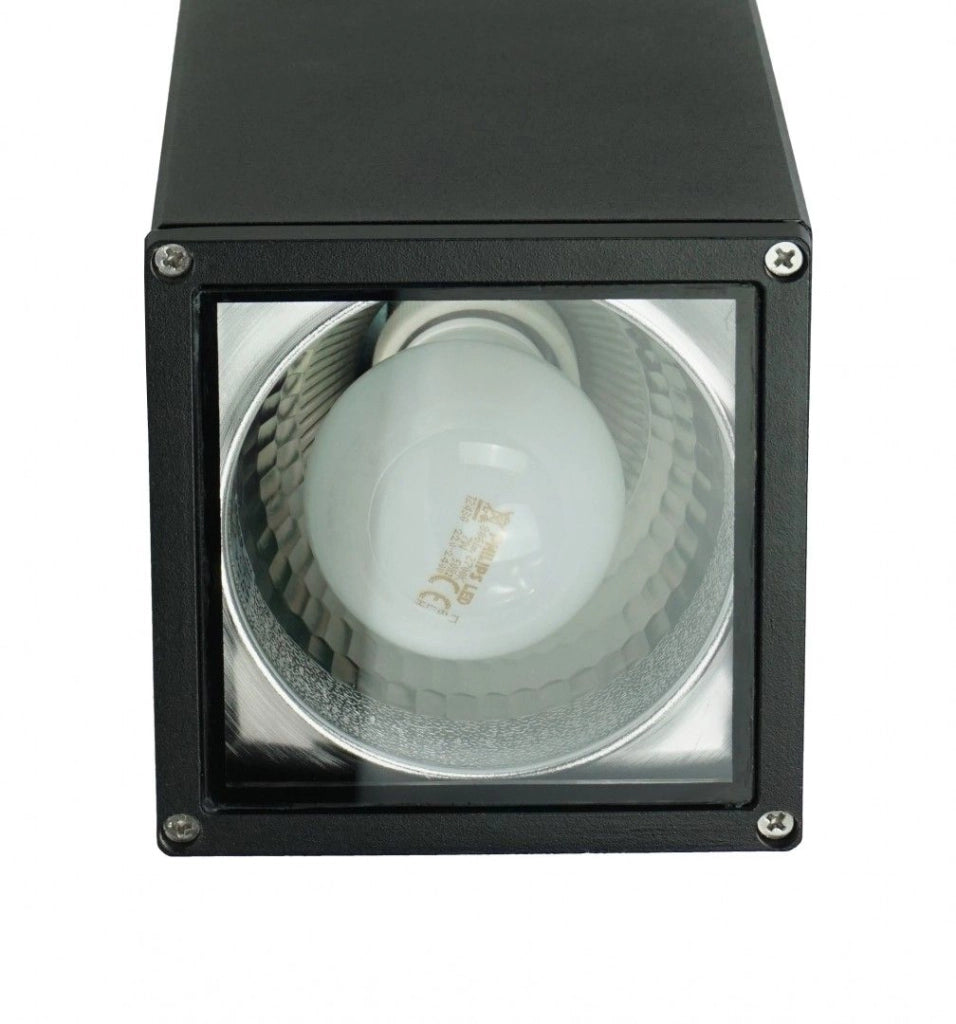 Plafoniera esterna spot SU-MA Adela nera 21cm E27 IP54