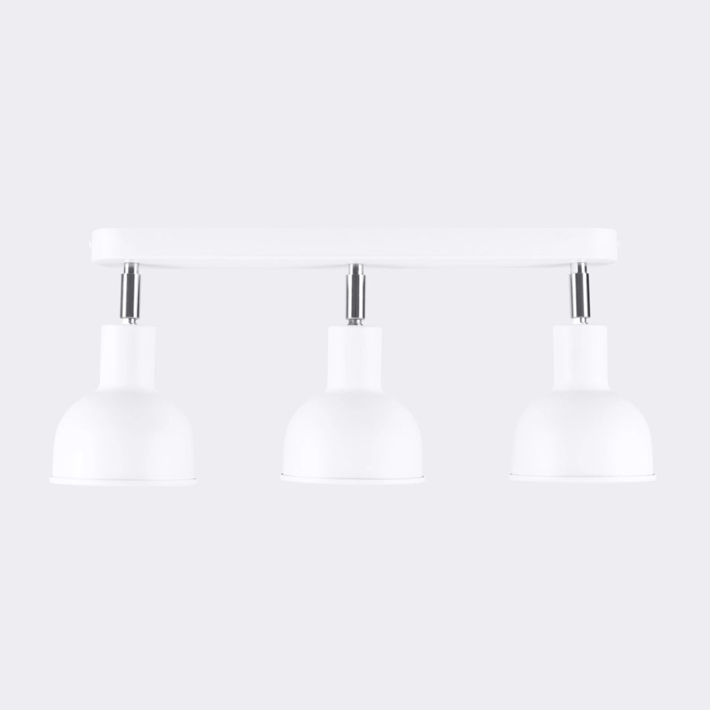 Lampada LED in acciaio bianco regolabile a 3 luci Elba Bittersweet Shimmer