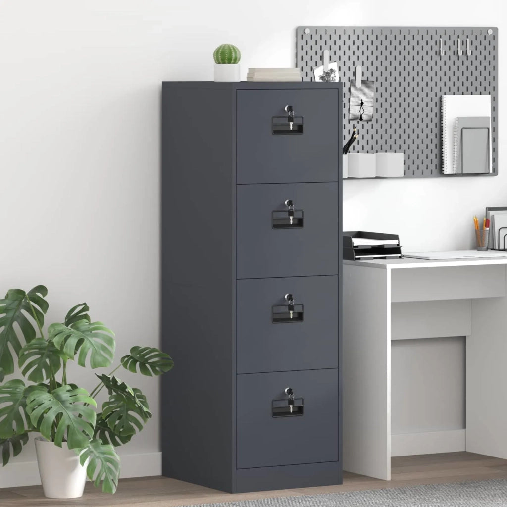 Armadio per File con cassetto 2 pcs Antracite 44 x 50 x 139 cm 3406156