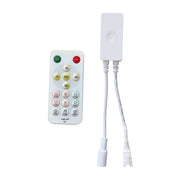Alcapower Controller Remoto per Strisce LED Digital White 5-24V con Tecnologia Smart App, Microfono Integrato e Telecomando RF 2.4GHz Incluso