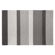 Tappeto grigio 140 x 200 cm in lana per soggiorno casa ufficio toppe