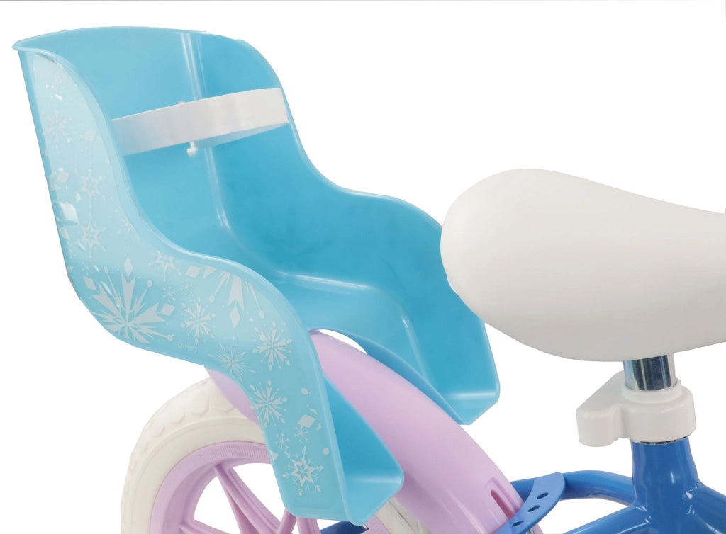 Bicicletta per Bambine 12" Disney Frozen Freno Caliper e Stabilizzatori in Acciaio Hi-Ten Azzurro