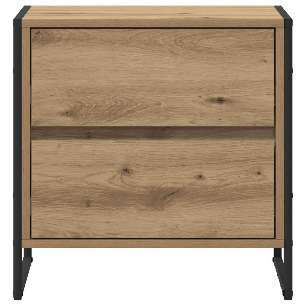 Comodino-Tavolino da notte Rovere Artigianale 50 x 39.5 x 50 cm Legno multistrato