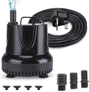 Pompa doppia 1500L/H 40W - Pomp acqua silenziosa per piscina, acquario e laghetto con 3 diffusori