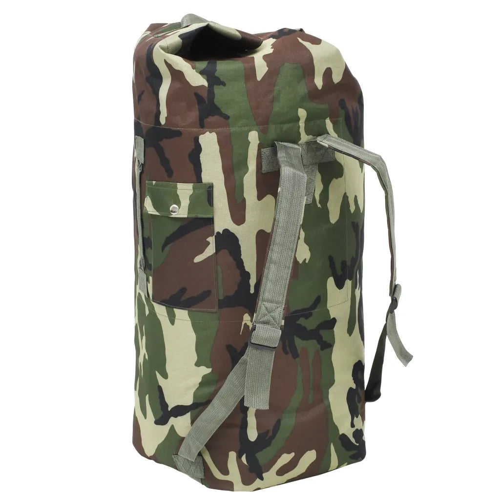 Borsone da Viaggio Stile Militare 85 L Mimetico 91386