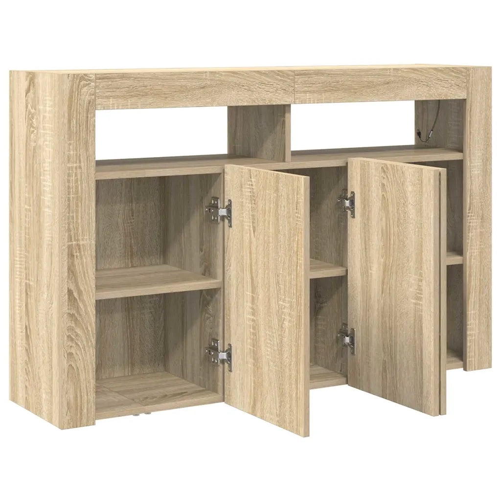 Credenza-Buffet-Armadio da cucina Rovere Sonoma 116 x 30 x 75 cm Legno multistrato