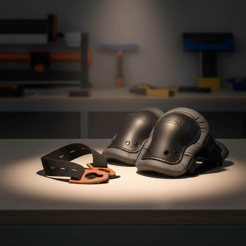 Elastico di ricambio con aggancio in gomma a soffietto per ginocchiere