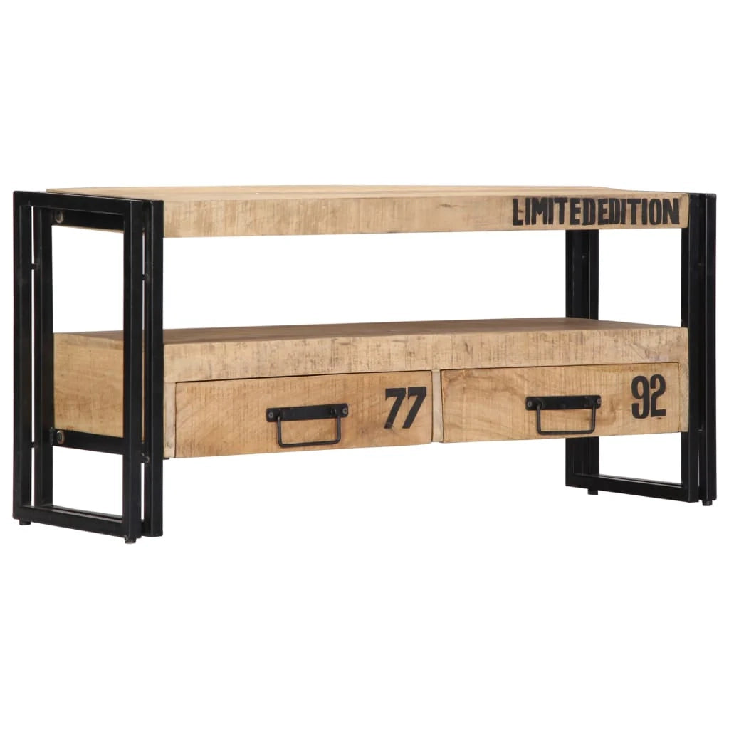 Pratico mobile porta TV/credenza di design 100 cm legno massello di mango 2502272