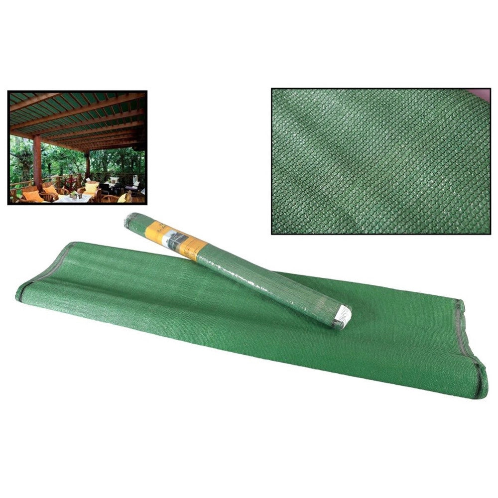 Trade Shop - Rete Ombreggiante Schermante Verde 1.5x5mt Per Protezione Giardini Terrazze 134701 -