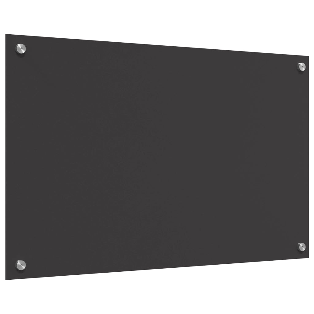 Schienale Cucina Grigio Scuro 80x50x0.6 cm Vetro Temperato