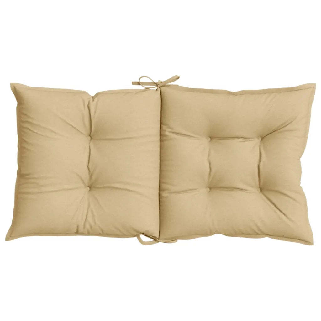 Cuscini Sedia Schiena Bassa 6 pz Beige MÃ©lange 100x50x7 Tessuto