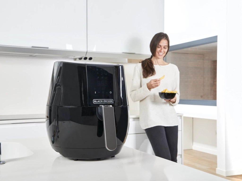 Black and Decker BXAF3500E Friggitrice ad aria 3.5 L 1500W 9 programmi Display Touch colore Nero