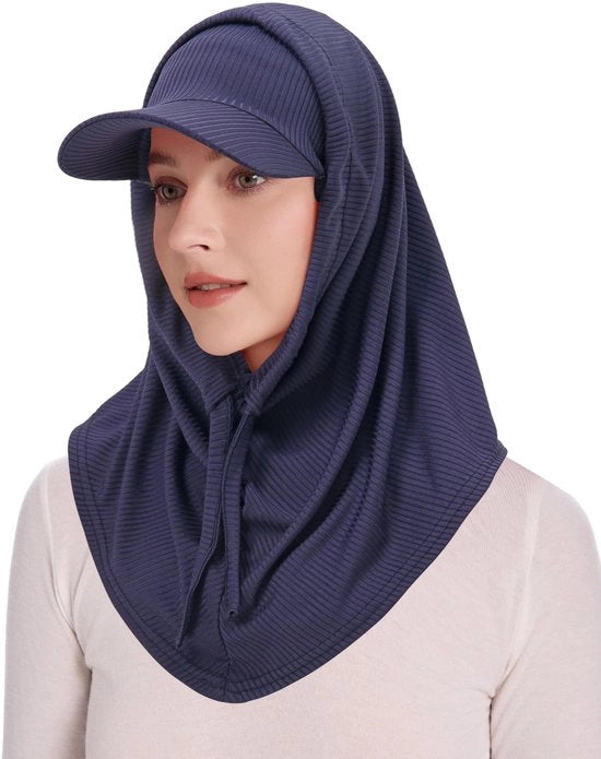 Cappello da Campeggio Donna - Leggero - Visiera Raffreddabile - Alzaboccoli - Protezione Collo Regolabile - Materiale Respirante - Comfort di Indossamento Informale