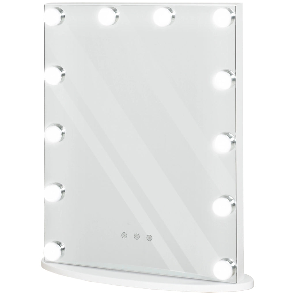 Specchio Trucco Hollywood ¨C zephmum ¨C Bianco 41,5x13,5x51 cm