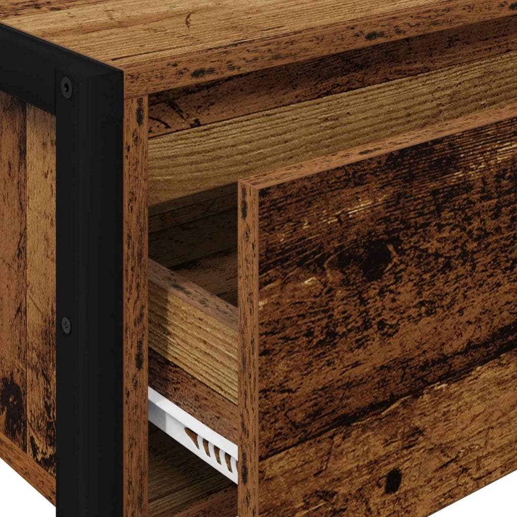 Tavolino | Tavolo laterale Legno vecchio 100 x 36 x 75 cm Legno multistrato