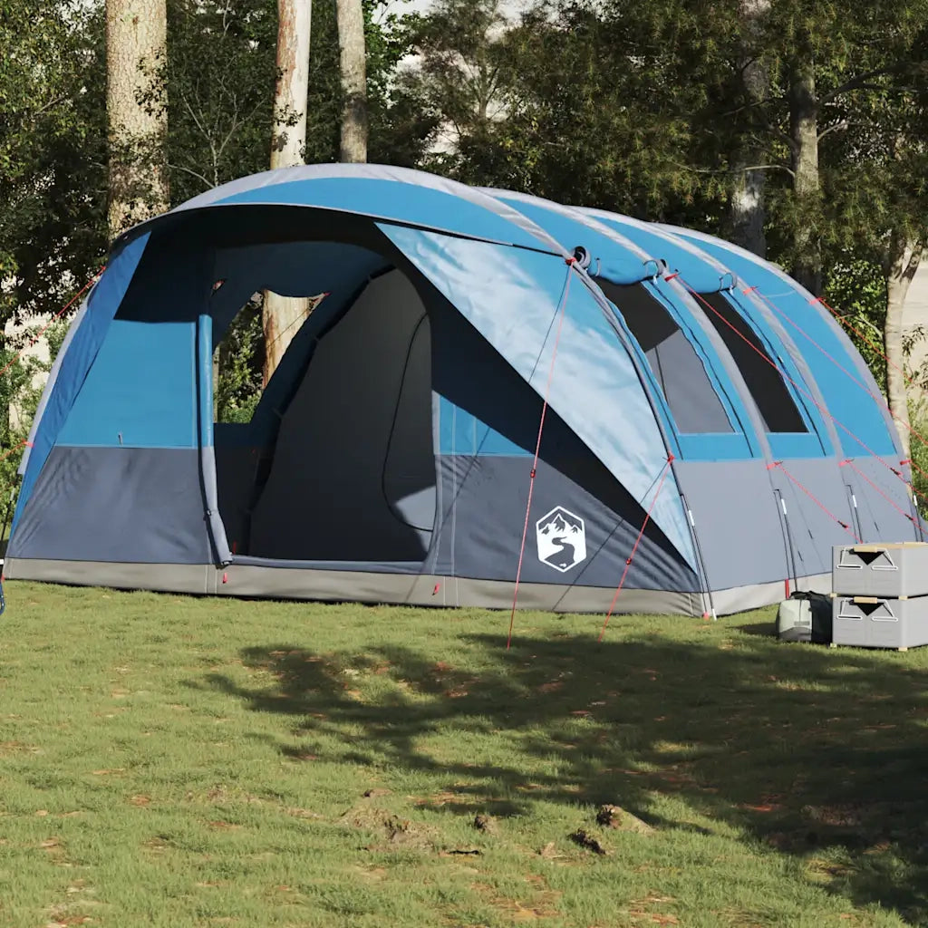 Tenda da Campeggio a Tunnel per 5 Persone Blu Impermeabile 4009423