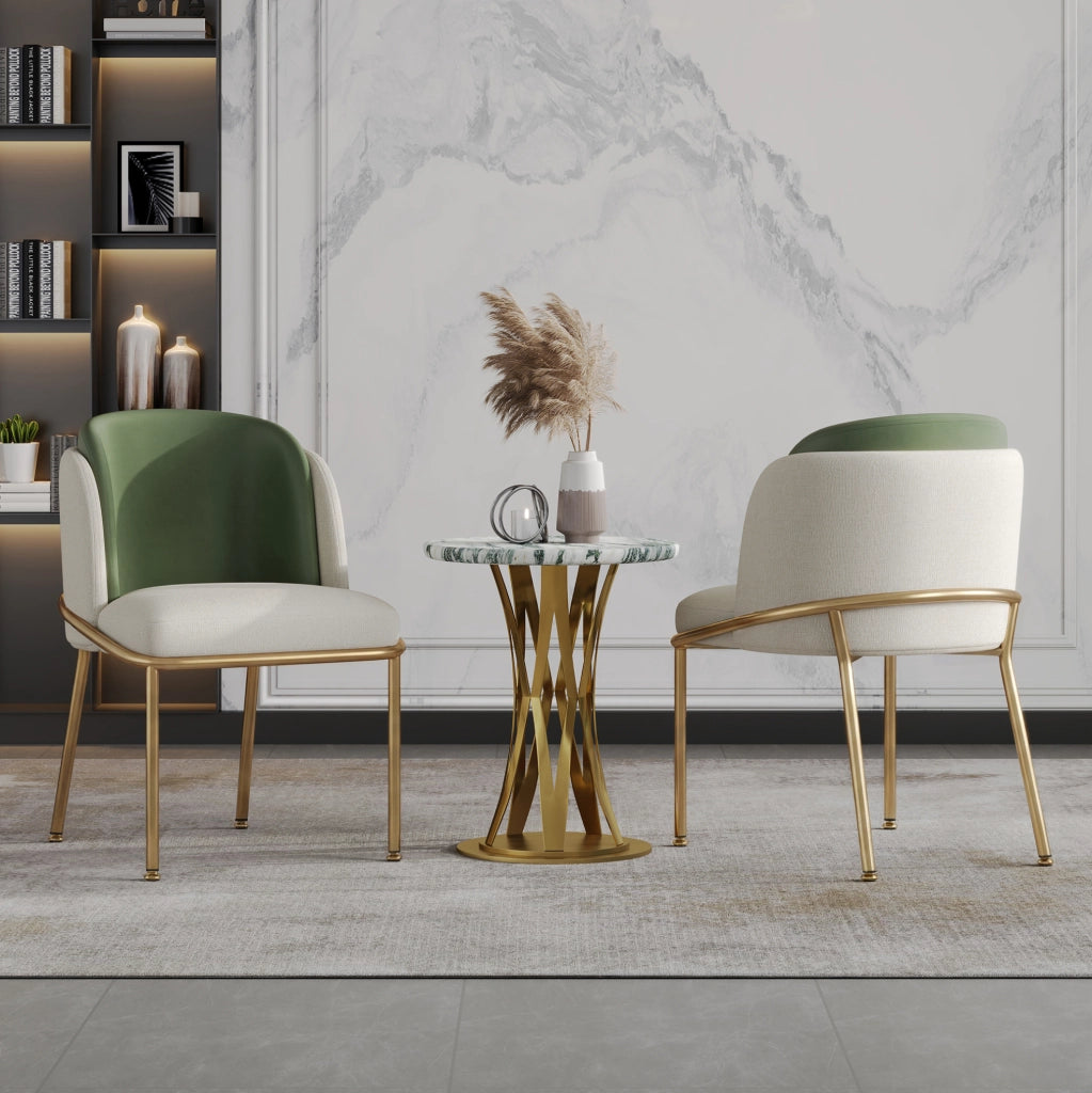 Sedia da pranzo 59.99x57.15x52.71 cm con piedini regolabili in metallo e legno beige