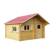 Casetta in legno 500x400 cm – Pareti 60 mm – Tetto rosso 26° – Finestre doppio vetro – CZ5040.02 Foresta