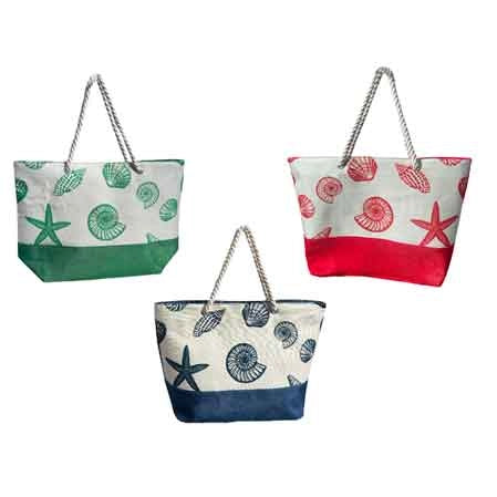 BORSA DA SPIAGGIA 'CONCHIGLIA' cm 60x17x40h