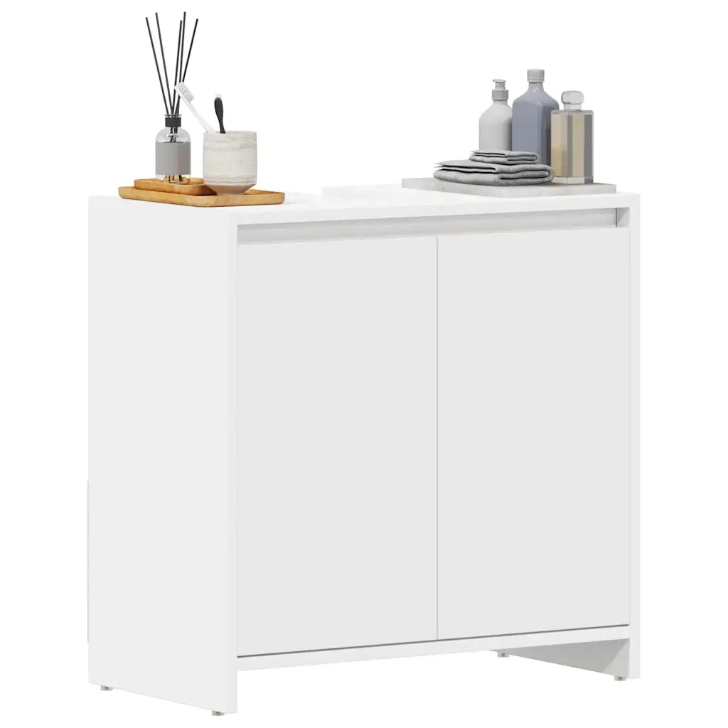 Armadio da Bagno Bianco 60x33x61 cm in Truciolato cod mxl 11875