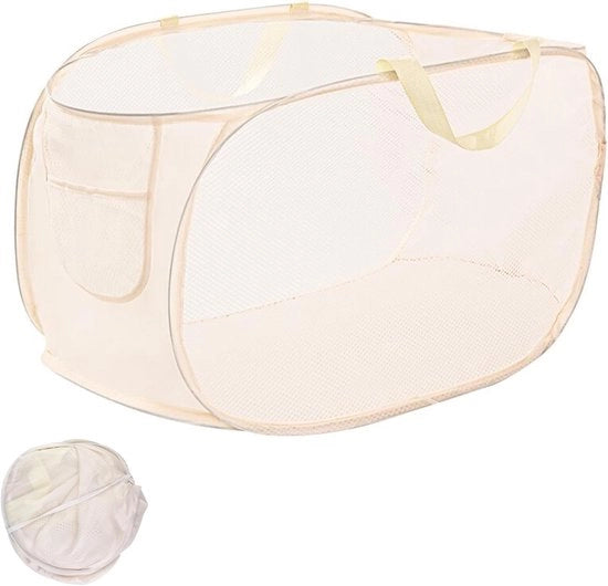 Asciugamano pieghevole per la spazzatura - ideale per la stanza da bagno - beige