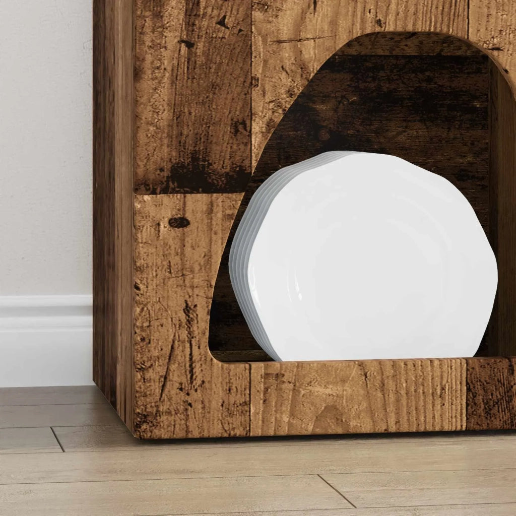 Credenza | Madia | Buffet da pranzo | Armadio da pranzo Legno vecchio 40 x 35 x 100.5 cm Legno multistrato