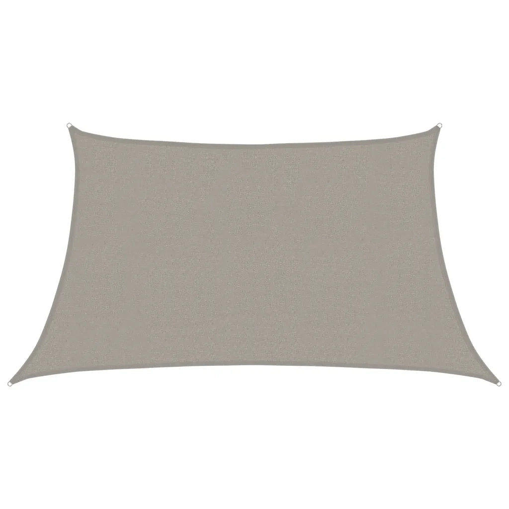 vidaXL Vela Parasole 160 g/m² Trapezio Grigio Chiaro 3/4x2 m in HDPE