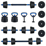 Set di Manubri 4-in-1 30kg Nero e Blu Cemento e sabbia di ferro CFW8119615