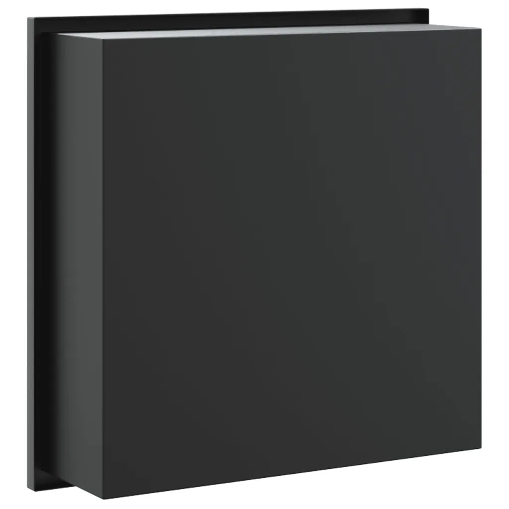 Nicchia per Doccia Nero Opaco 32x32x9cm in Acciaio Inox CFW7375393