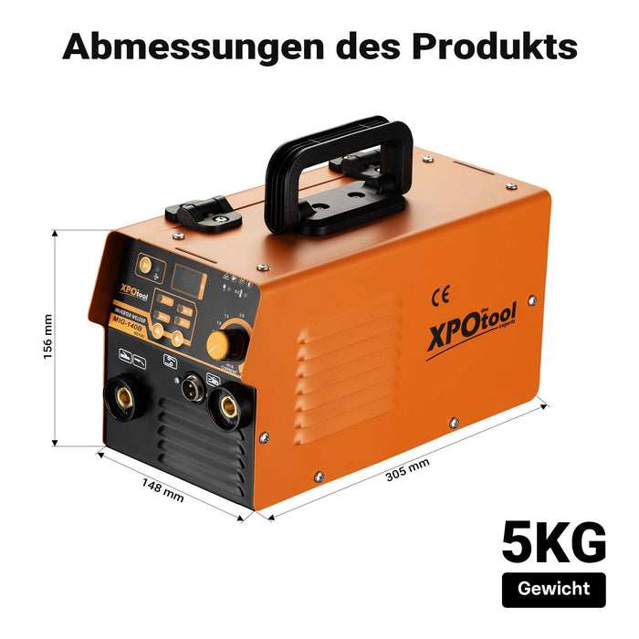 Saldatrice a Elettrodo MMA IGBT, Corrente Regolabile 30-120A, Accessori Inclusi, Display LED