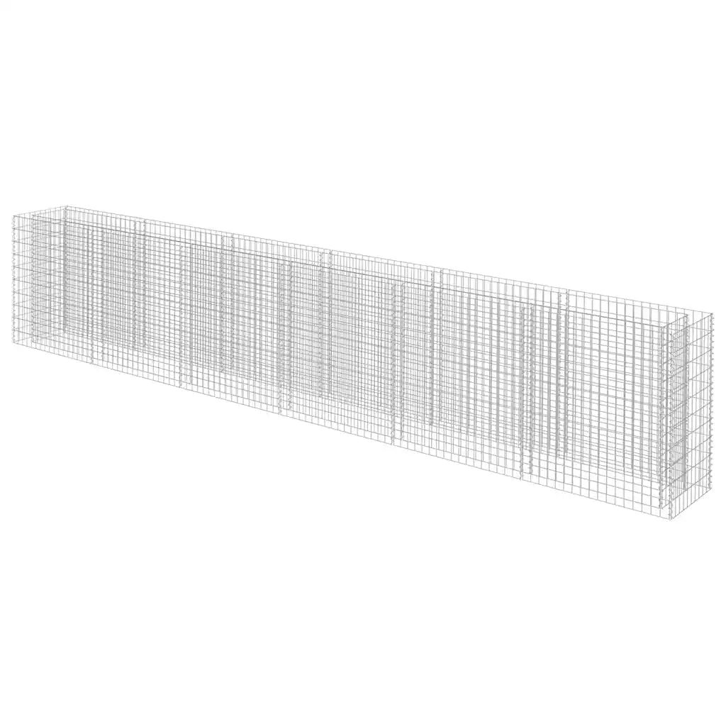 Gabbione Letto Rialzato in Acciaio Zincato 540x50x100 cm cod mxl 67421