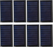 Set di Pannelli Solari Mini 8 pezzi 30MA 5V per applicazioni DIY con piastre solari epoxy - Materiali Fotovoltaici