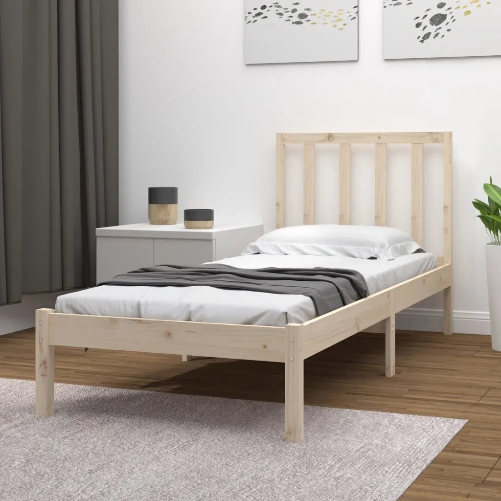 Giroletto-Struttura Letto in Legno Massello di Pino 90x200 cm 753013