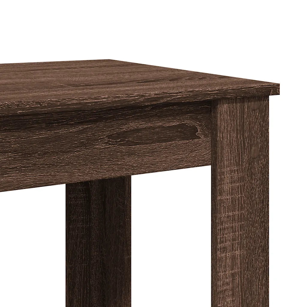 Tavolo da Bar Rovere Marrone 102x50x103,5 cm Legno Multistrato 854415