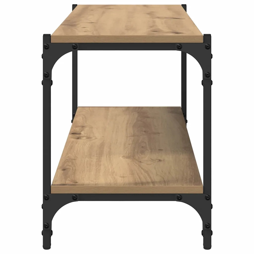 Mobile TV 2 livelli 100x33x41cm Legno ingegnerizzato e ferro 881112