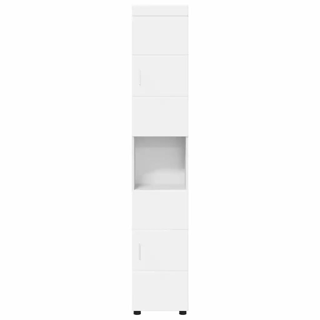 Set di Armadi da Bagno TULUM Bianco 37 x 31,5 x 203 cm