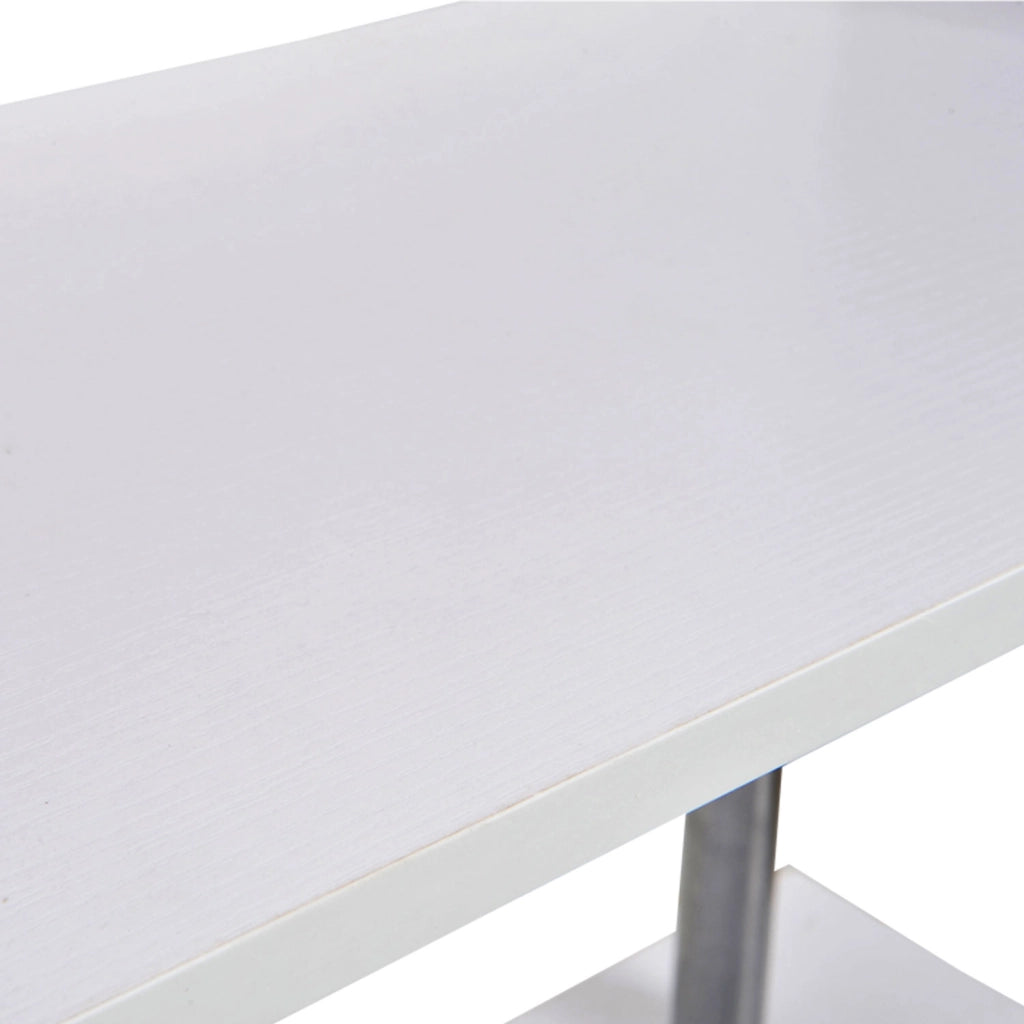 Libreria Scaffale Moderna 4 Ripiani in Legno e Metallo ¨C zephmum ¨C 80x30x145 Bianca