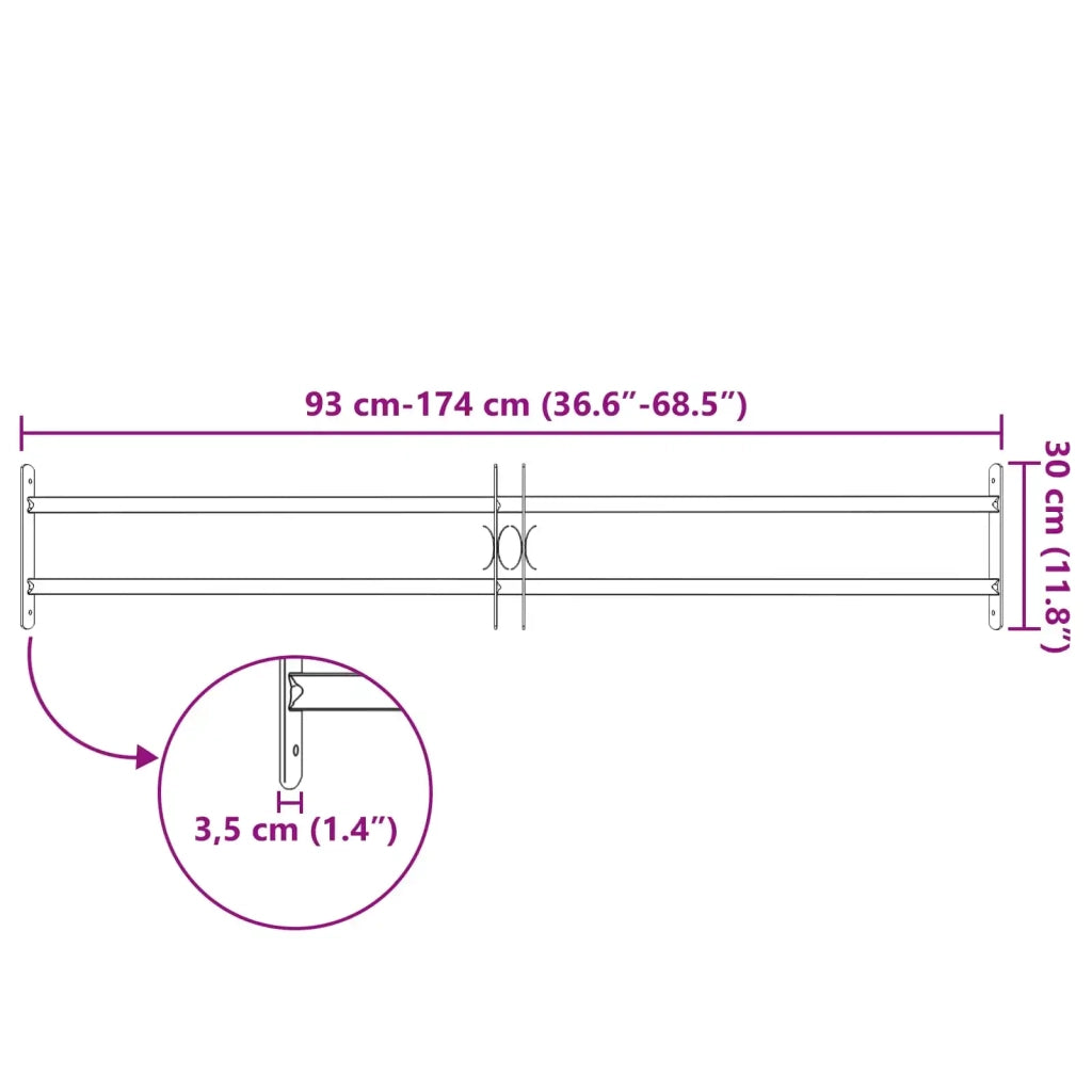 Griglia di Sicurezza per Finestre con 2 Traverse 3 pcs