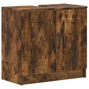Armadio per Lavabo da Bagno UTRECHT Rovere Fumo 897670