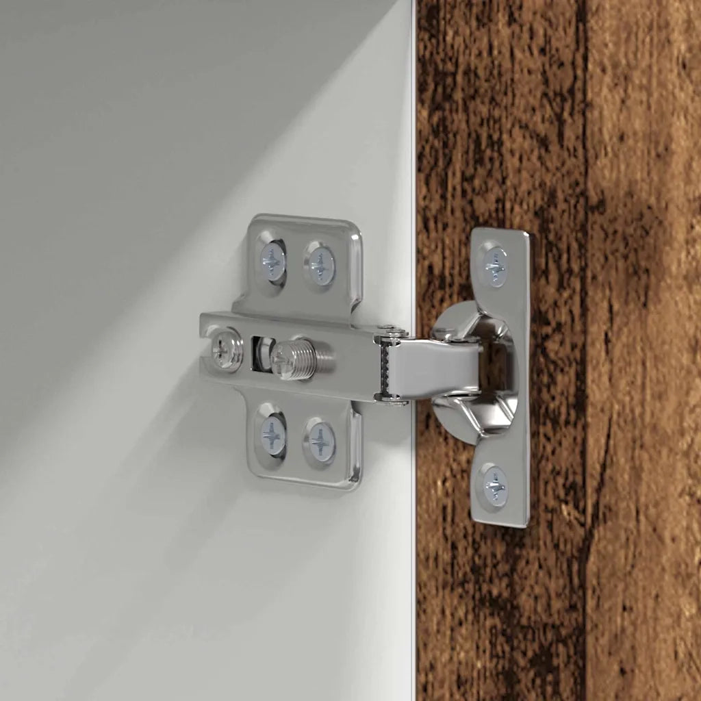 Armadio pensile Legno Antico e Bianco 50 x 31 x 100 cm 884352