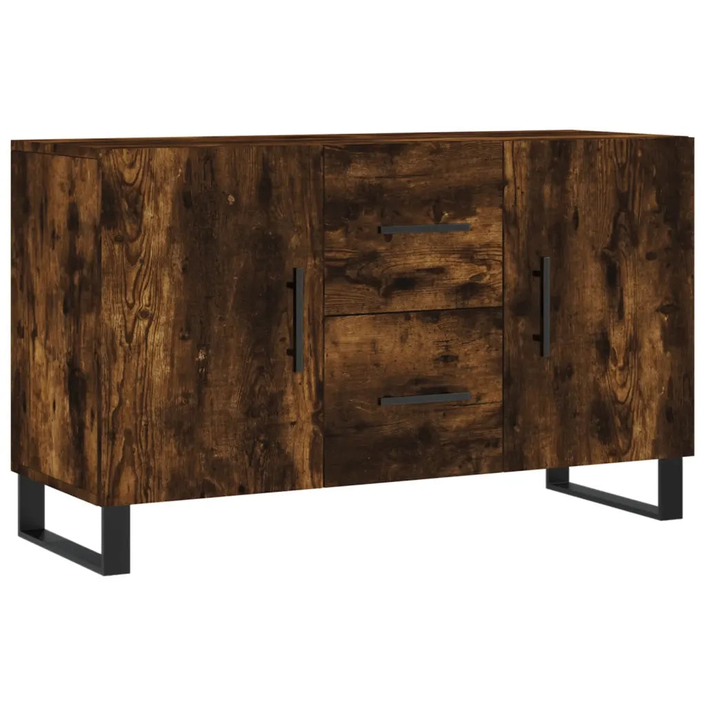 Credenza Rovere Fumo 100x36x60 cm in Legno Multistrato 828201