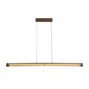 Lampada sospesa JANDERIN LED 2 tubi champagne Lucide