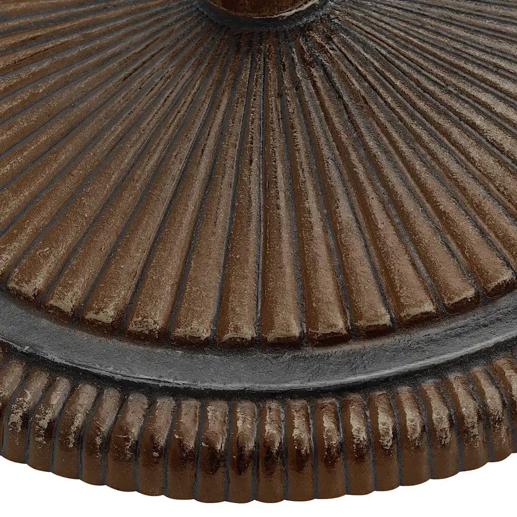 Base per Ombrellone Bronzo 45x45x30 cm in Ghisa 317771