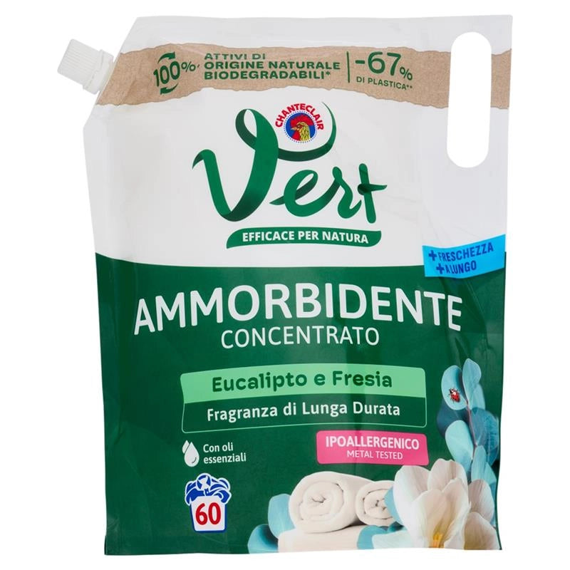 VERT DI CHANTECLAIR AMMORBIDENTE CONCENTRATO EUCALIPTO E FRESIA 1200 ML 60 LAVAGGI