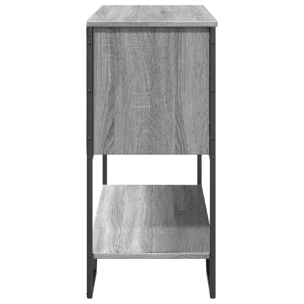 vidaXL Tavolo Consolle Grigio Sonoma 100x35x74,5 cm in Truciolato