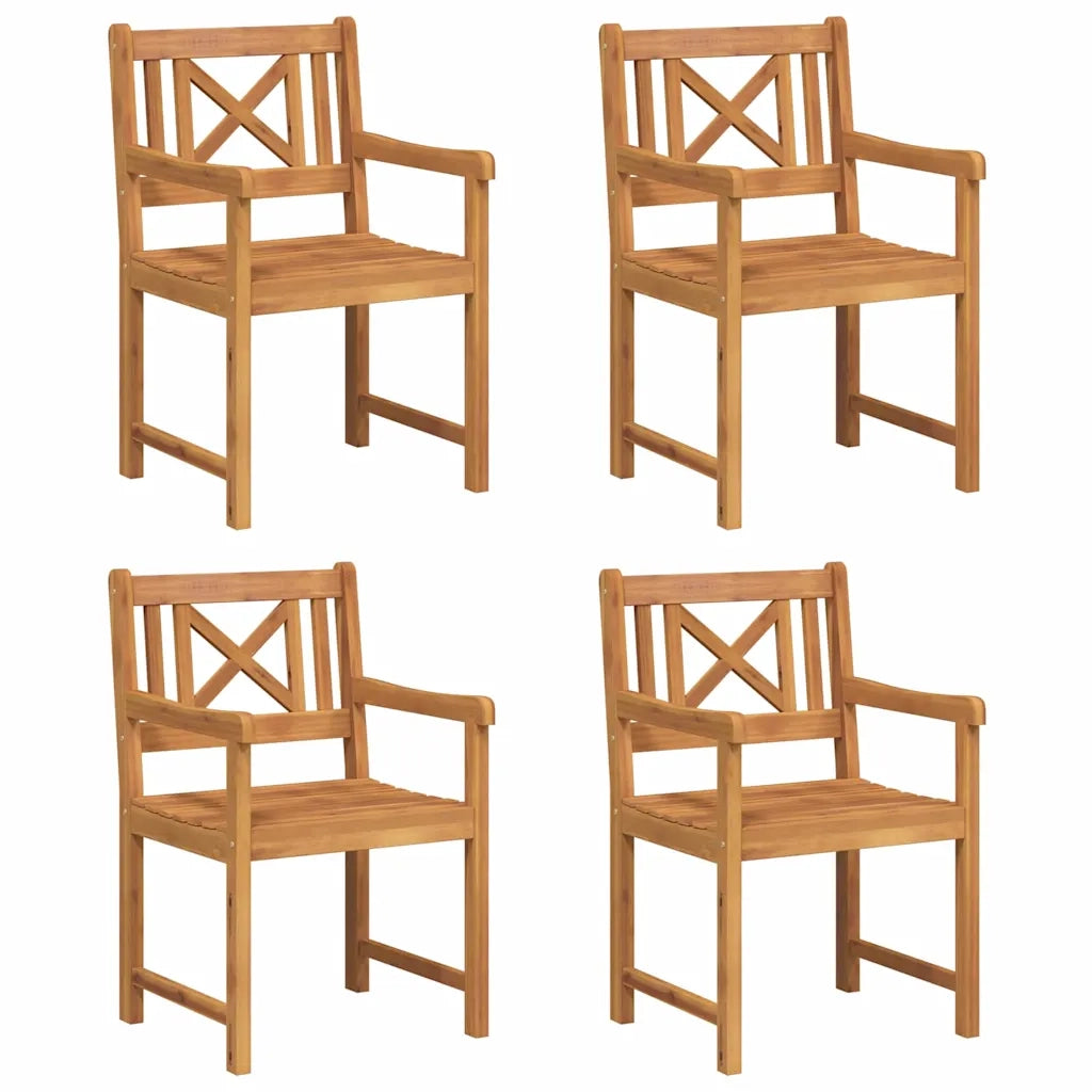 Panchina da esterno 4 pcs Naturale 56 x 55,5 x 90 cm 3324846