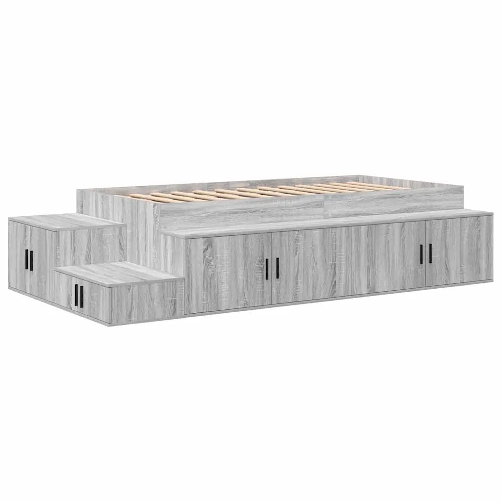 Struttura letto con contenitore Grigio Sonoma 80 cm 3335578