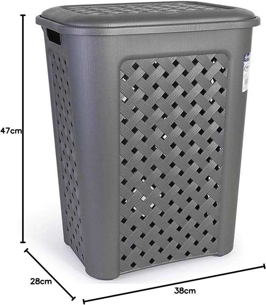 TONTARELLI – Cesto Biancheria 30L Arianna Grafite