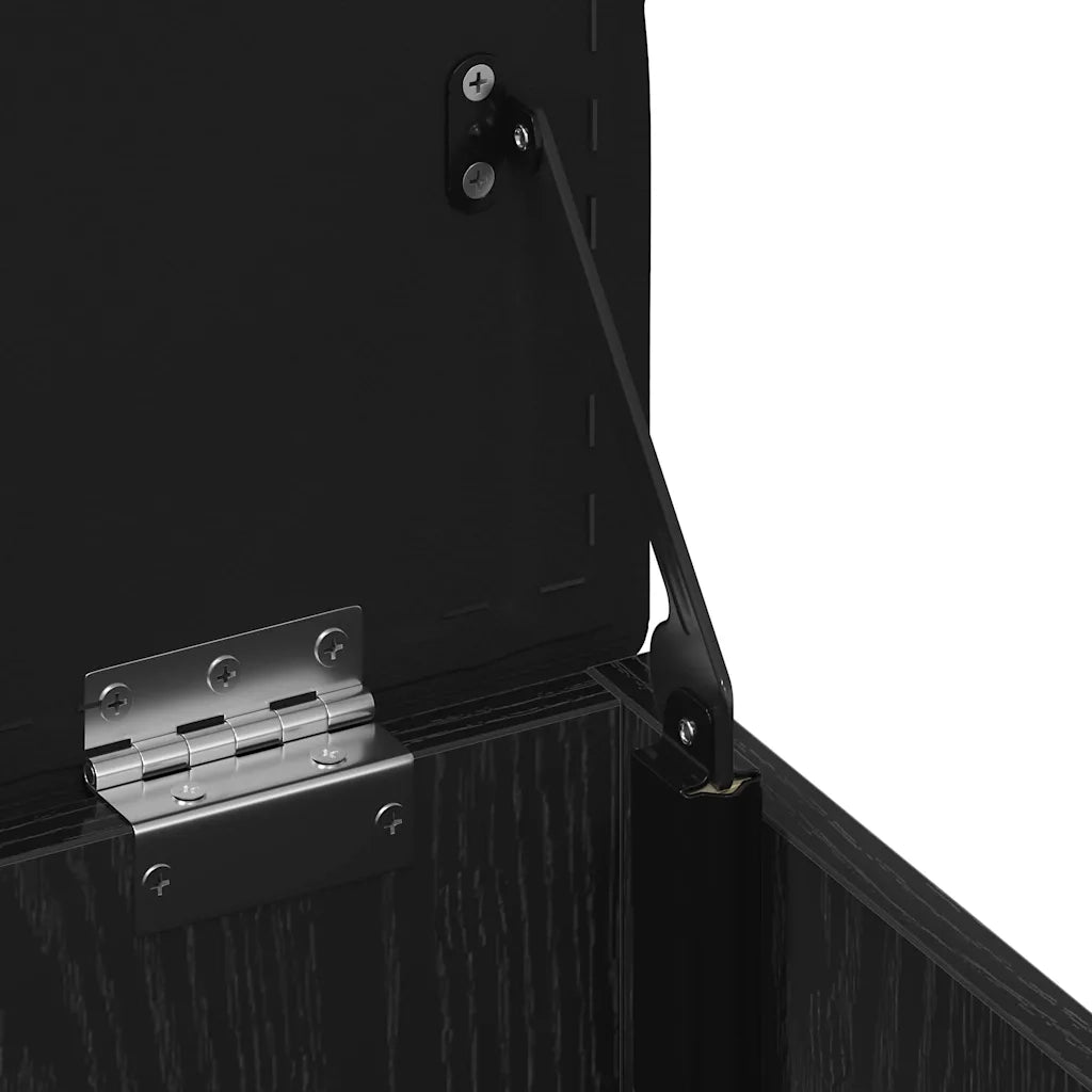 Panchina con contenitore Rovere Nero 42 x 42 x 45 cm 862982